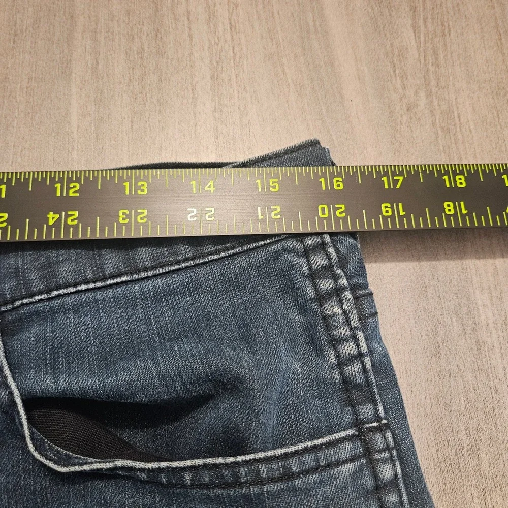 Levis 513 Slim Straight Jeans Mens 33x30‎ Dark Wash Blue Stretch Denim Pants